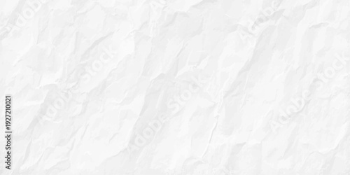 White crumpled paper texture background with organic folds and soft shadows for minimalist creative graphic design