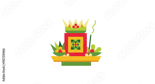 Colorful Incense Burner With Crown.