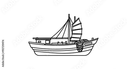 Sailing Boat Vessel Ship Design.