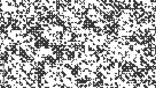 Monochrome Digital Camouflage Pixel Texture Abstract Background Vector for Cybersecurity and Technology Themes