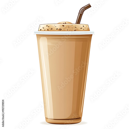 Icy Coffee To-Go Vector Design
