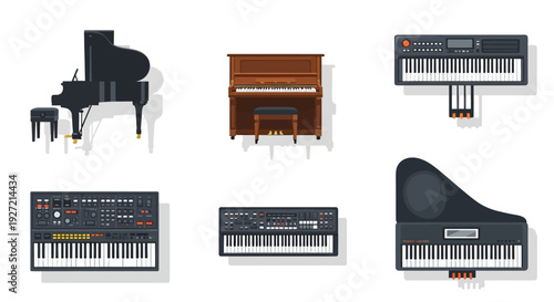 Collection of AI computer chips in various colors and designs