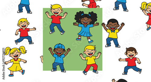 A cheerful young girl running joyfully, perfect for evoking feelings of happiness and energy.