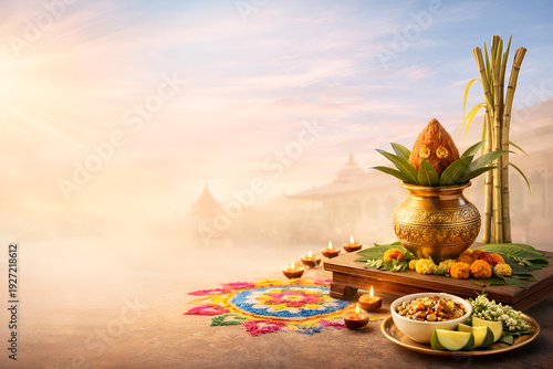 Traditional Ugadi Festival Promotion Background