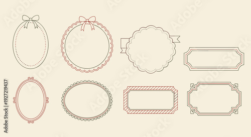 Elegant Vintage Frame Collection – Ornate Decorative Border and Label Templates Set