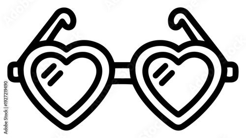 Heart shaped sunglasses fashion accessory for summer