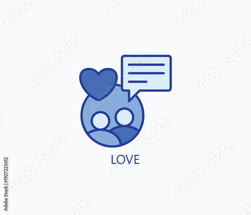 Love Icon Or Logo Isolated Vector Illustration