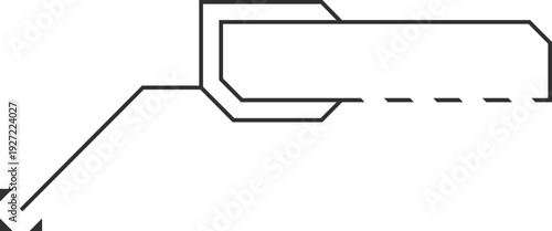 Futuristic hud callout. Screen navigation tech element