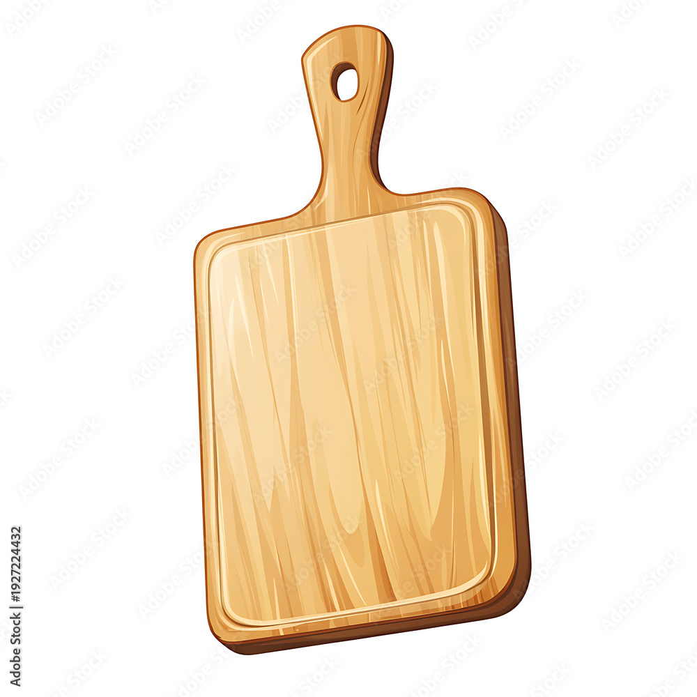 Fototapeta premium Kitchen Cutting Board Vector Icon Isolated