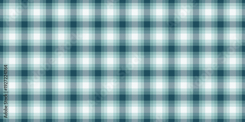 Flannel texture pattern seamless, infant check tartan fabric. Equal vector plaid textile background in cyan and pastel colors.