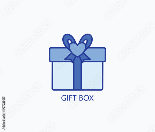 Gift Box Icon Or Logo Isolated Vector Illustration