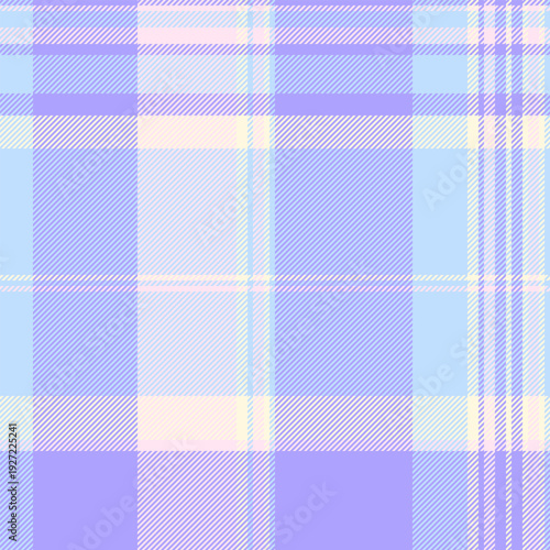 Multi tartan textile check, dogtooth background vector seamless. Fade pattern plaid fabric texture in light and indigo colors.