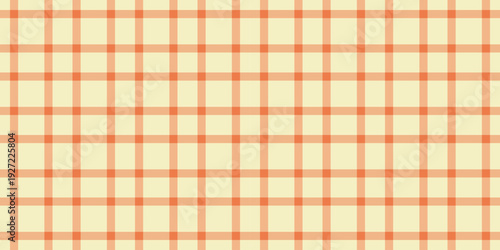 Repetition plaid seamless check, cosy textile fabric texture. Multi vector pattern background tartan in orange and light colors.