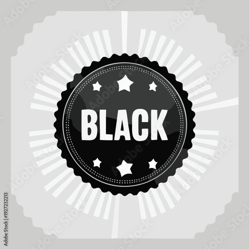 Black Badge with Stars and Seal.