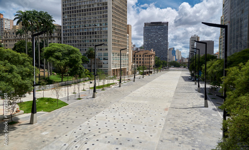 Wallpaper Mural New Vale do Anhangabaú and downtown Sao Paulo architecture. Torontodigital.ca
