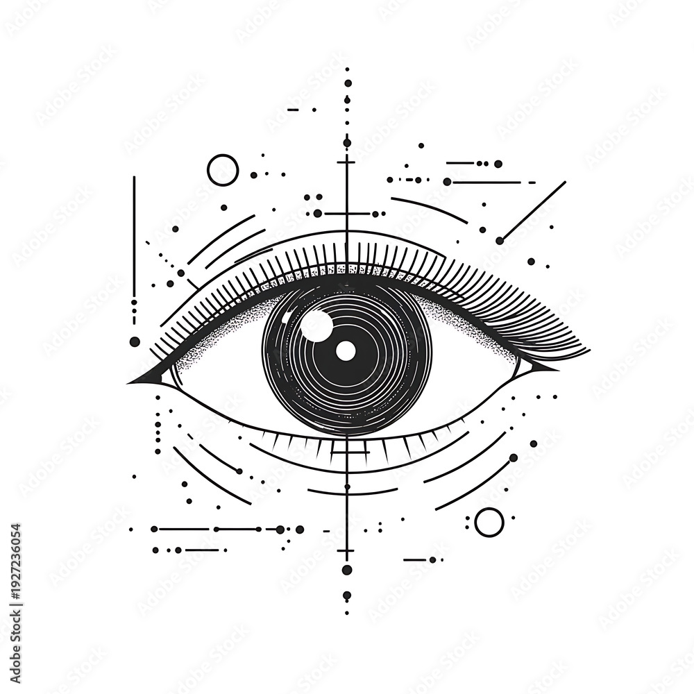 Obraz premium Sleek Eye View Vector Icon Design