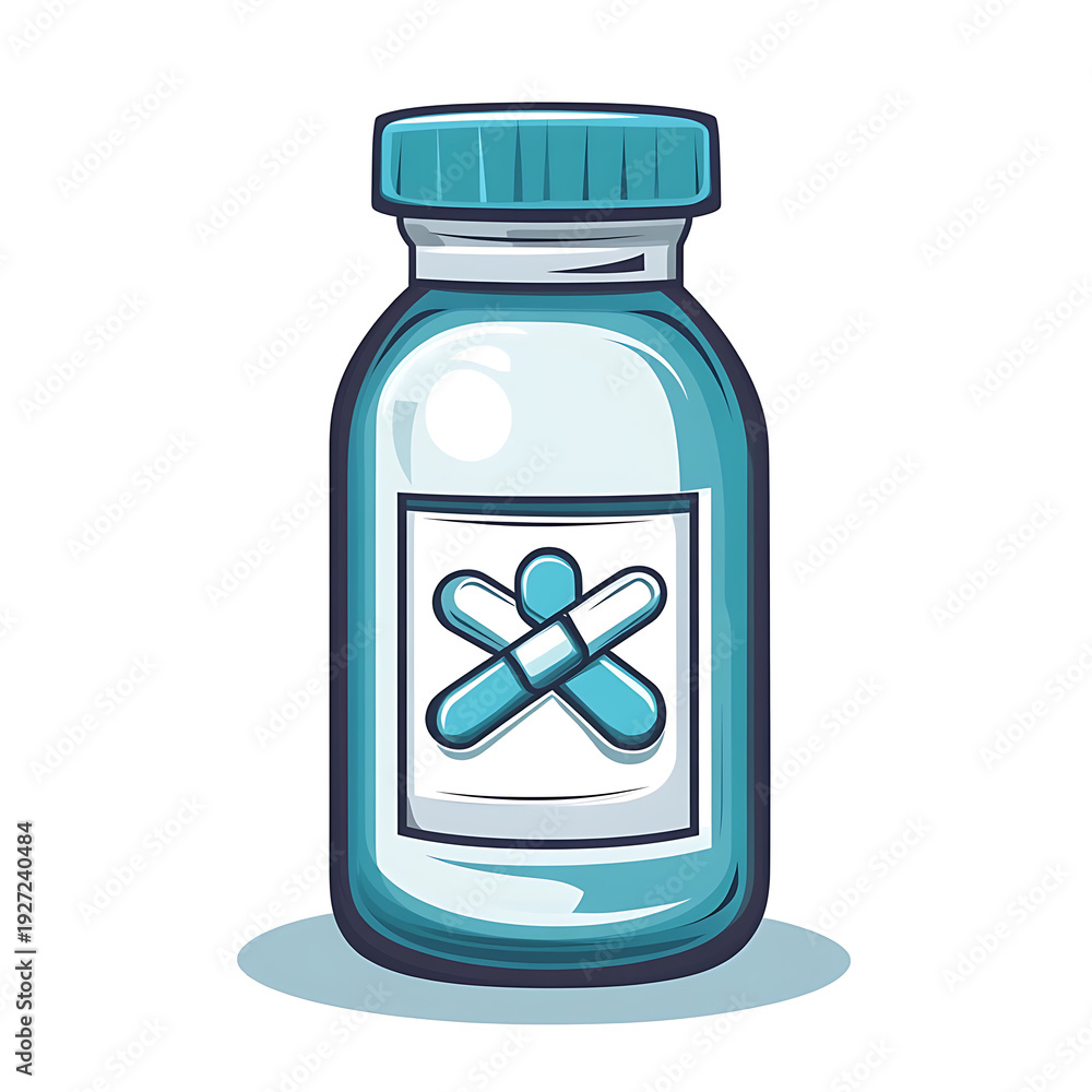 Fototapeta premium Medical Care Flask Vector Isolated Illustration
