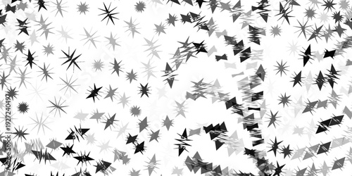 Abstract Black and White Geometric Dot Pattern With Central Highlight