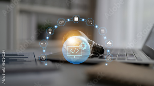 Quadro su tela Global software development and coding solutions