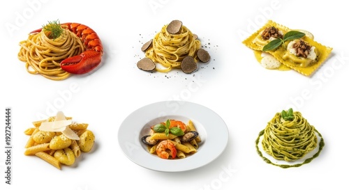 Gourmet Pasta Variety: Lobster, Truffle, Ravioli, Pesto, Penne