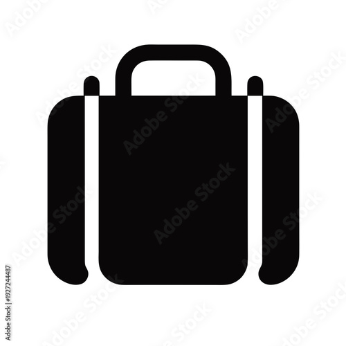 Travel Suitcase Icon for Luggage Storage and Tourism Vacation Vector