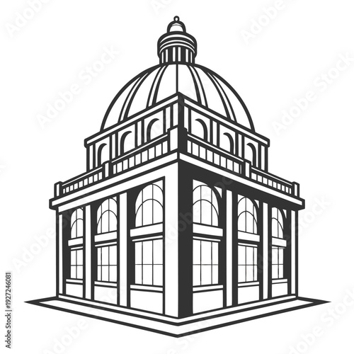 Minimalist icon representing a vector file or graphic design document