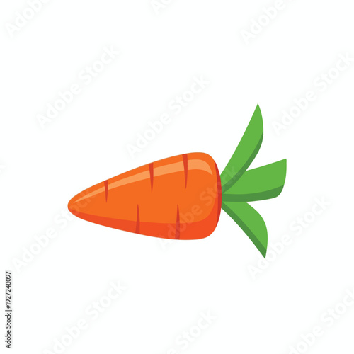 Vibrant Orange Carrot Illustration