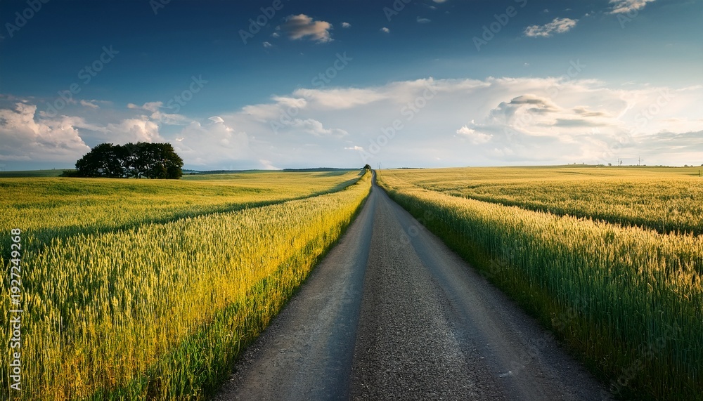 Fototapeta premium Road In The Field
