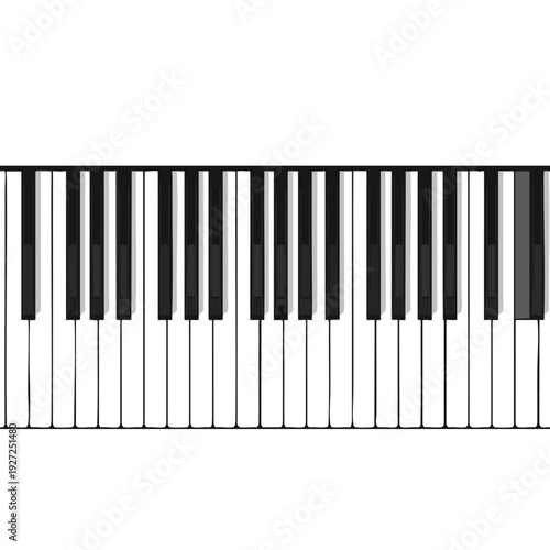 Piano Keyboard Close Up