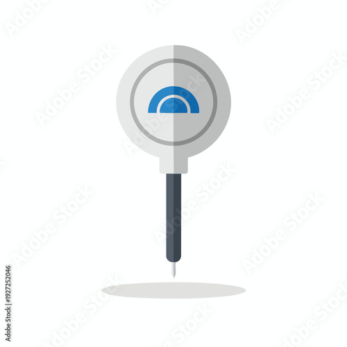 Magnifying Glass with Wi Fi Symbol