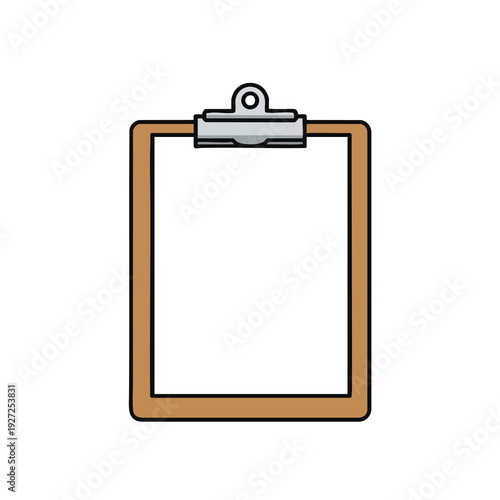 Empty Clipboard Frame for Business and Office Use Minimalist Design