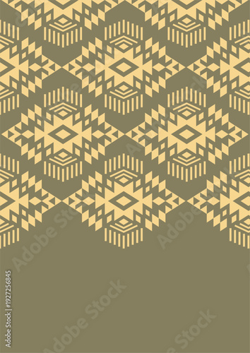 Ethnic textile pattern background. Native american ornament