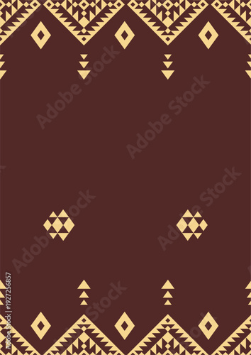 Boho style background with abstract pattern. Cover design