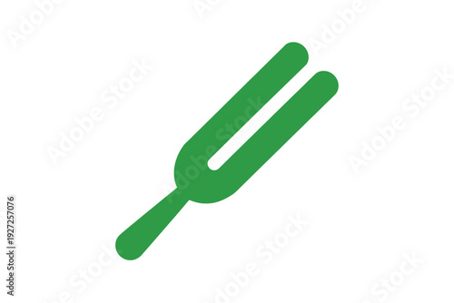 Bright Green Wrench Tool Isolated on White Background