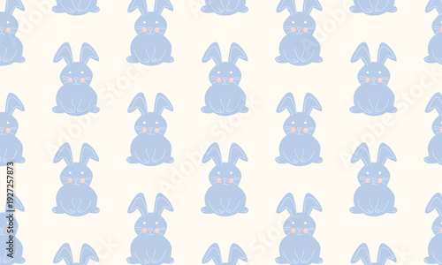 Bunny pattern background for Easter holiday and spring celebration design