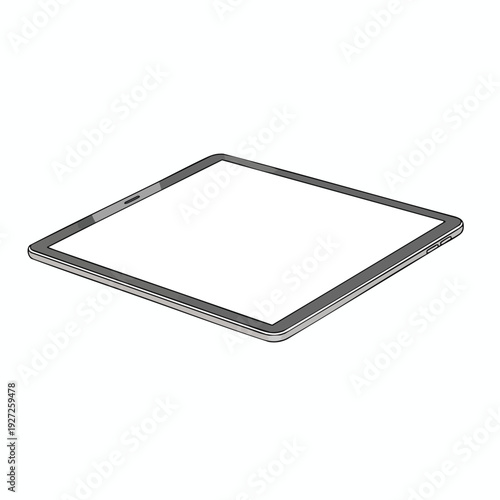 Modern Foldable Laptop or Tablet Device for Work and Entertainment