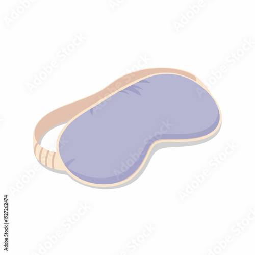 Simple Cartoon Style Sleep Mask Relaxation Comfort Accessory Illustration