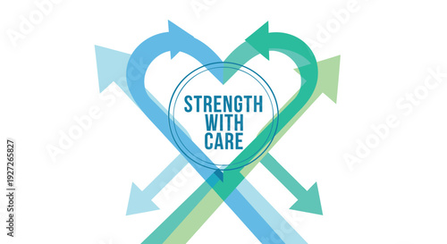 Strength with care heart icon