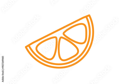 Orange Half Slice Fresh Healthy Fruit Vitamin C