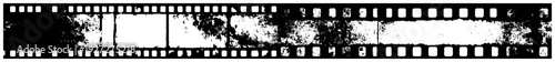Distressed old film strip grunge design element