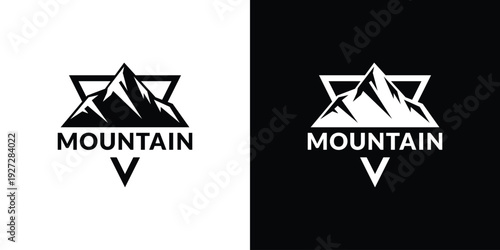 mountain logo icon vector illustration
