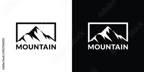 mountain logo icon vector illustration