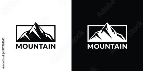 mountain logo icon vector illustration