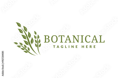 Leaf nature logo vector illustration, leaf logo template
