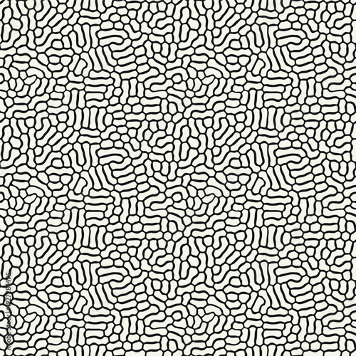 Vector seamless pattern. Modern stylish texture. Smooth natural elements. Repeating abstract tileable background. Scattered organic shapes. Versatile simplistic surface design.