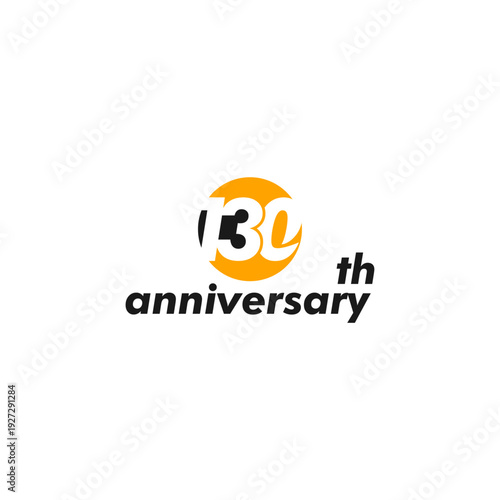 anniversary logo design, 130th anniversary, symbol, icon, party, logo design for 130th anniversary, vector, success, illustration, birthday, symbol, background, year, congratulations, greeting, invita