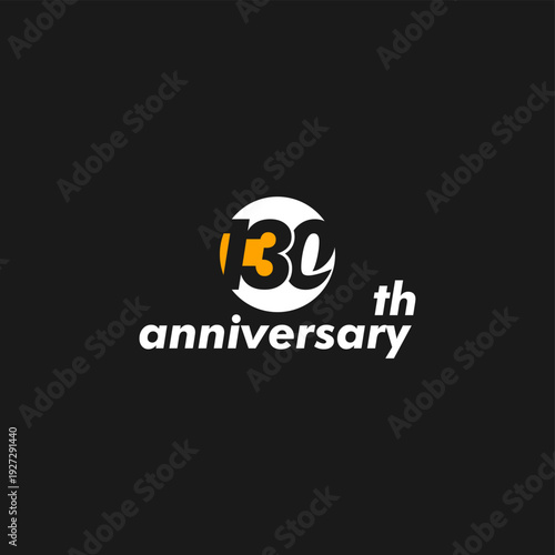 anniversary logo design, 130th anniversary, symbol, icon, party, logo design for 130th anniversary, vector, success, illustration, birthday, symbol, background, year, congratulations, greeting, invita