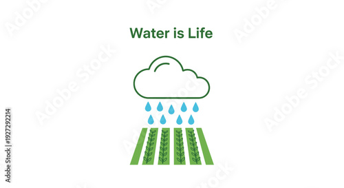 Water conservation icon