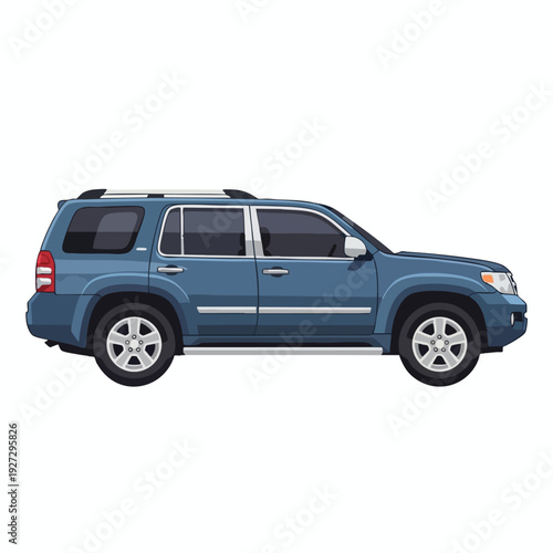 Blue SUV Vehicle for Outdoor Adventures and Travel