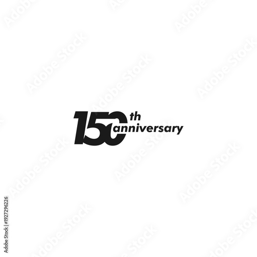 anniversary logo design, 150th anniversary, symbol, icon, party, logo design for 150th anniversary, vector, success, illustration, birthday, symbol, background, year, congratulations, greeting